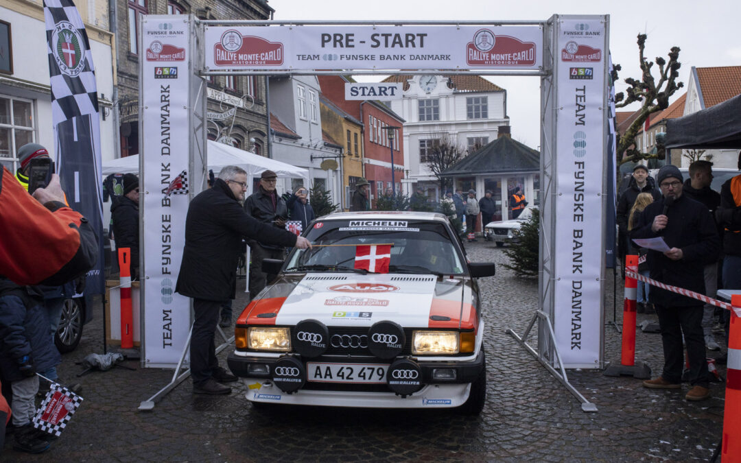 Stort fremmøde i Assens til Pre-starten på Rally Monte Carlo Historique.