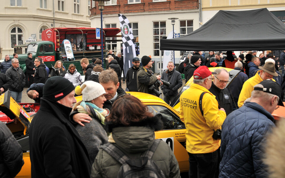 Syv danske rally teams holder PRE-START på Rally Monte Carlo Historique i Assens den 26. januar.