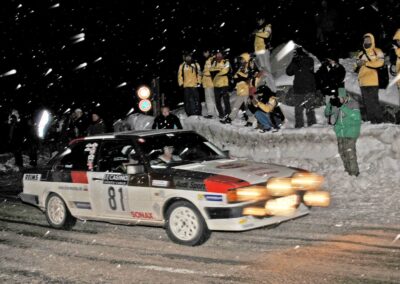 Toni Hansen og Per Brodersen runder Col de Turini på vej mod deres 4. plads i årets Rally Monte Carlo Historique