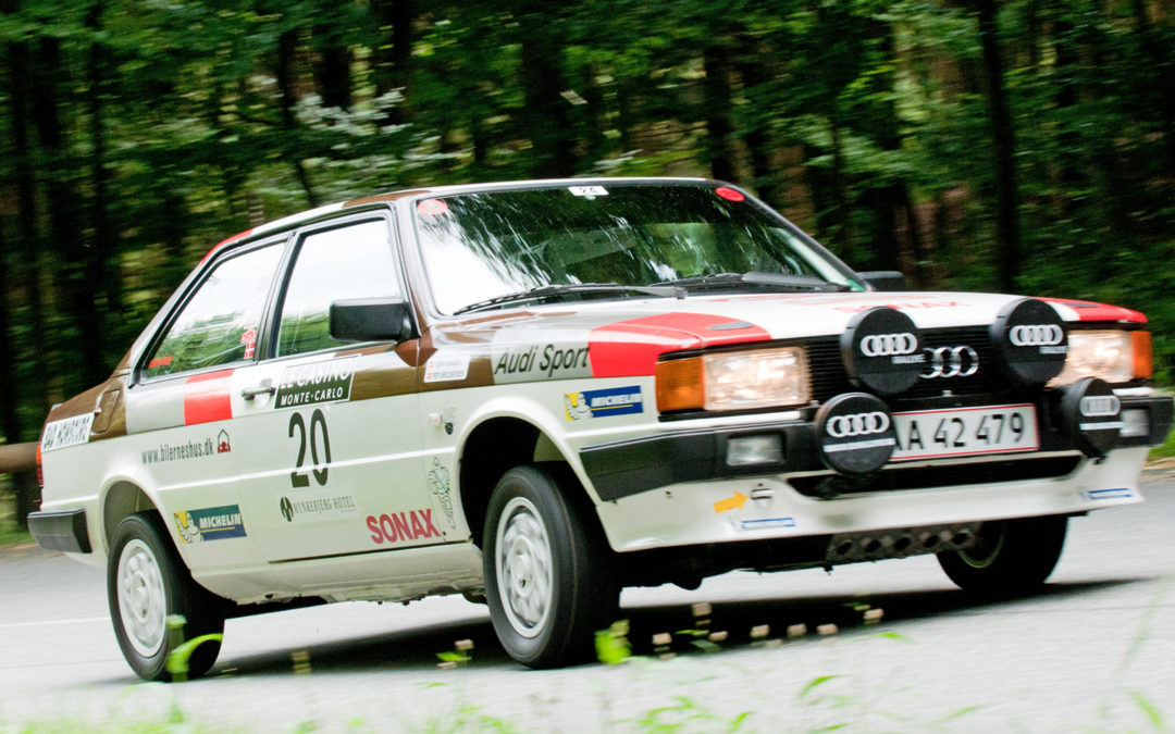 Audi80-Rally varmer op til store udenlandske udfordringer.